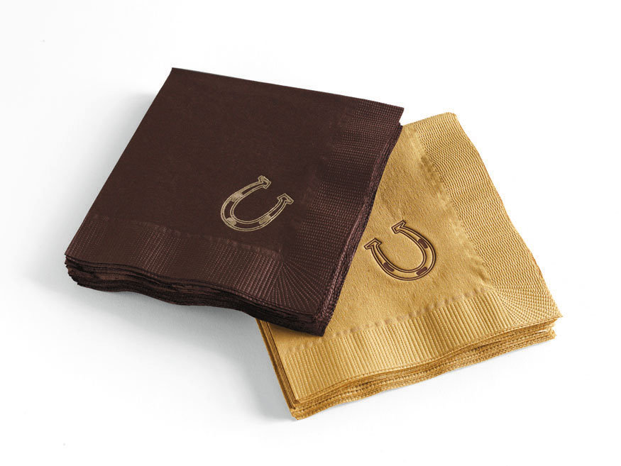 horseshoe cocktail napkins