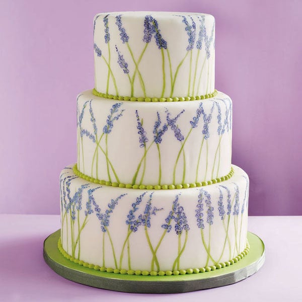 lavender wedding cake