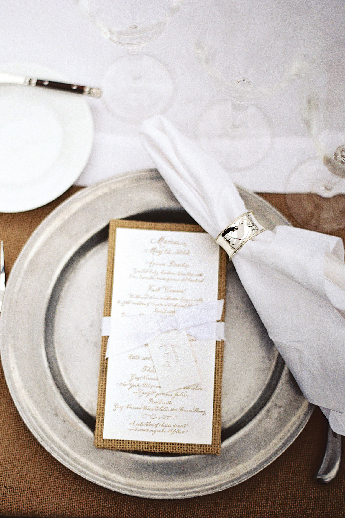 rustic wedding table setting