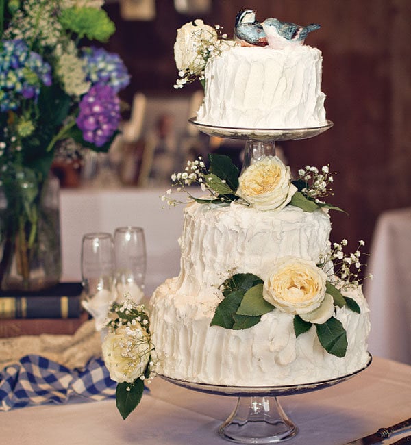 rustic wedding cake