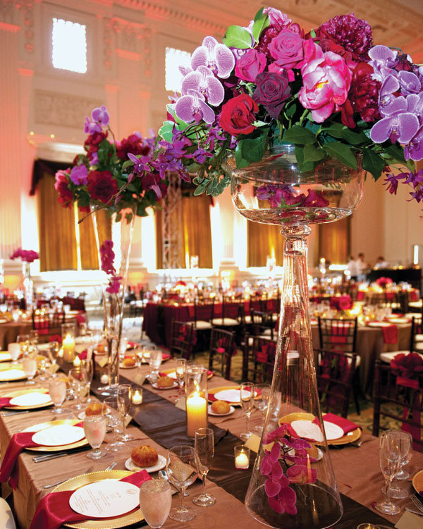 tall centerpieces wedding