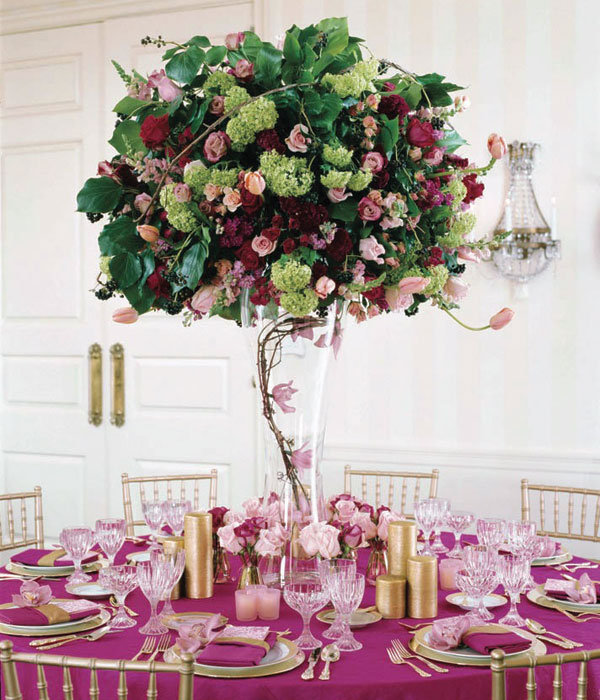 tall centerpieces wedding