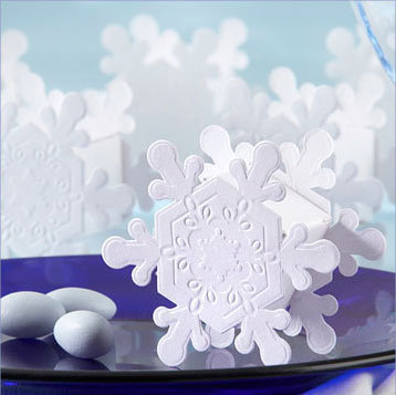 snowflake favor box