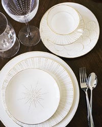 radiance crystal stemware and fine bone china