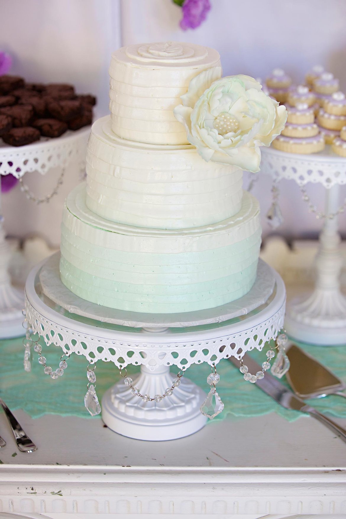 ombre wedding cake