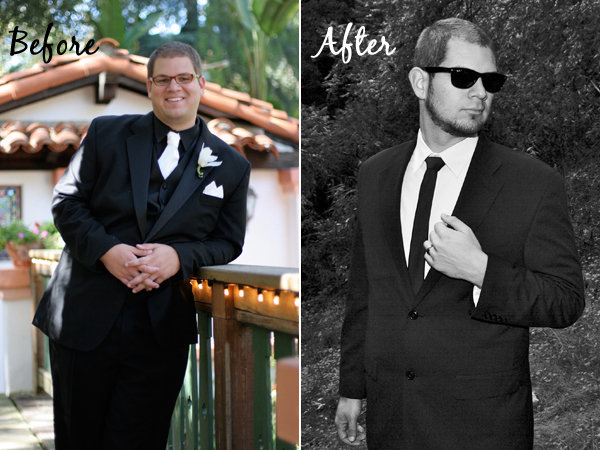 groom before and after