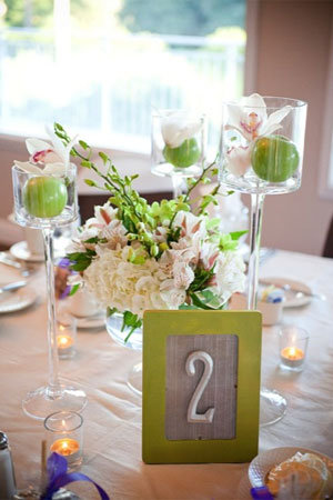 Elegant green and purple wedding 24