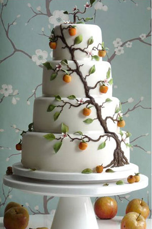 apple wedding cake