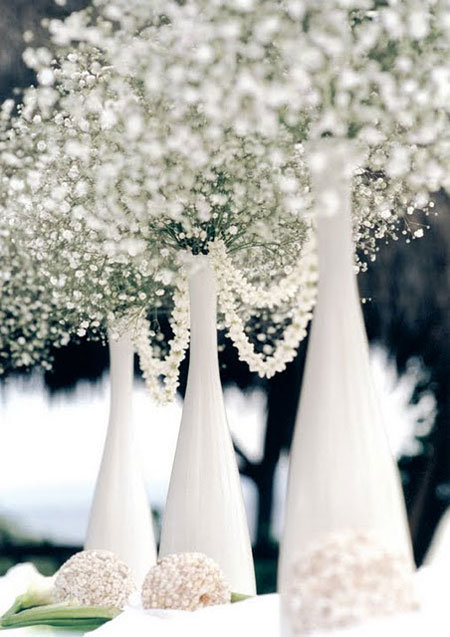 babys breath wedding centerpieces