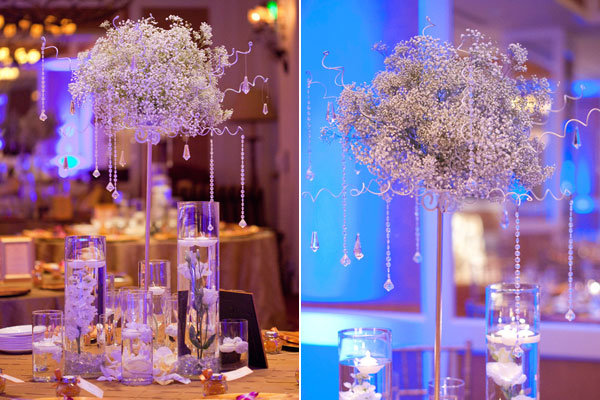 babys breath wedding centerpieces