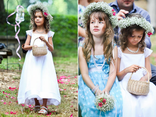 babys breath flower girls