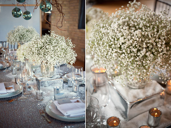 babys breath wedding centerpieces