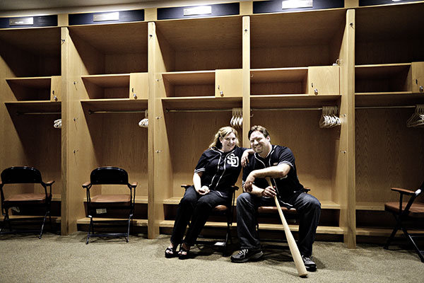 baseball engagement photos