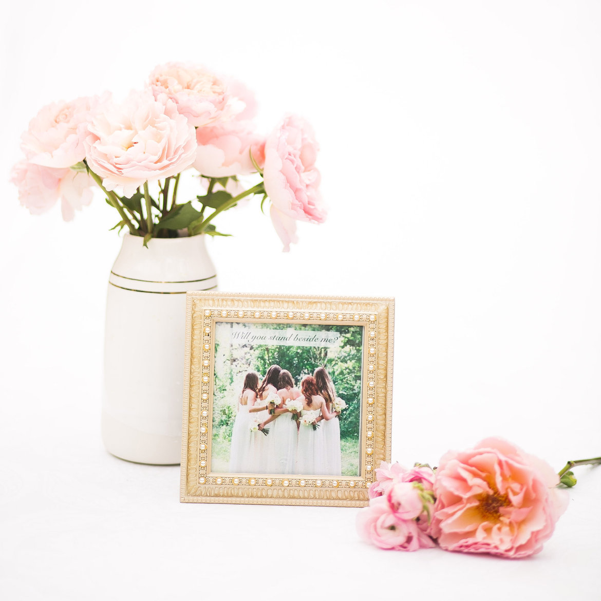 framed bridesmaid picture