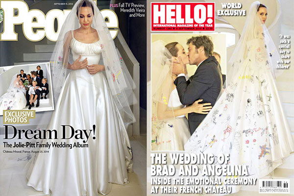 brad pitt angelina jolie wedding