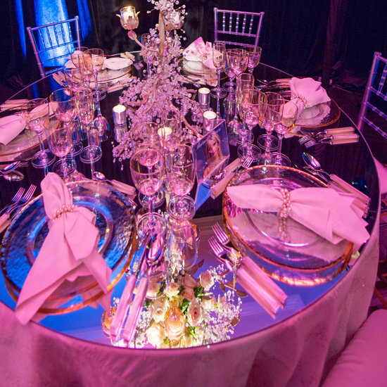 britney spears wedding table decor