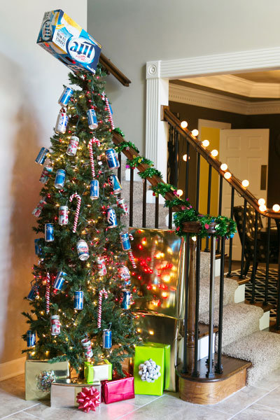 beer christmas tree