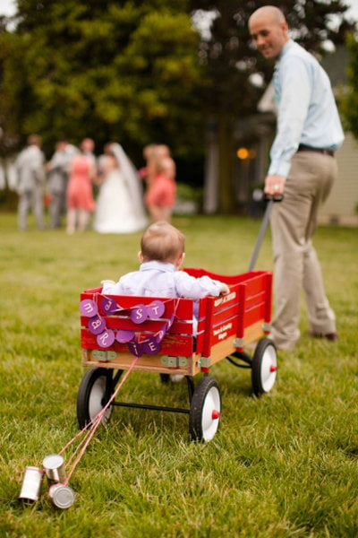 confetti ring bearer wagon 