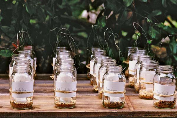 rustic escort cards