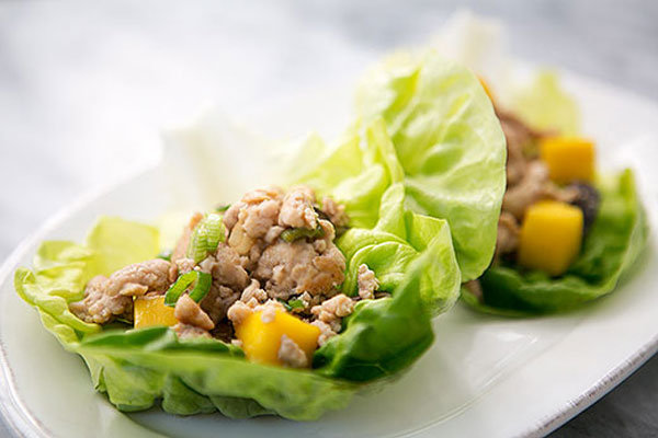 chicken mango lettuce wraps