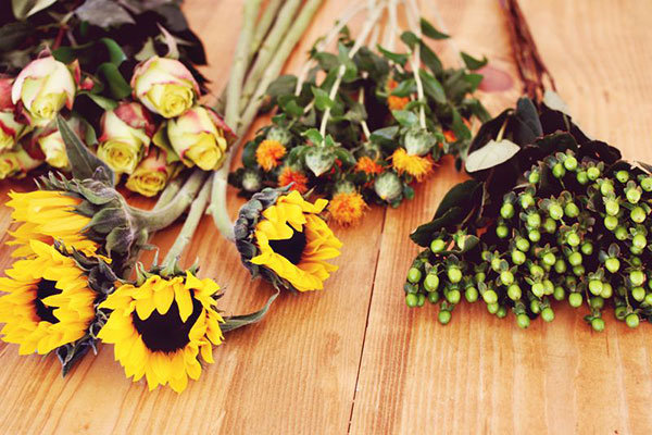 sunflowers for wedding