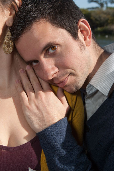 spoof engagement photo shoot