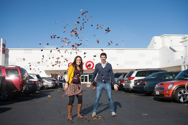 spoof engagement photo shoot