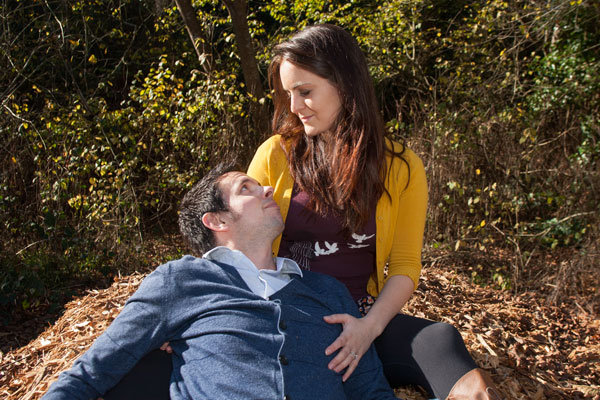 spoof engagement photo shoot