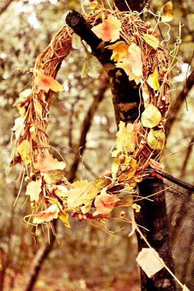 fall wedding decor