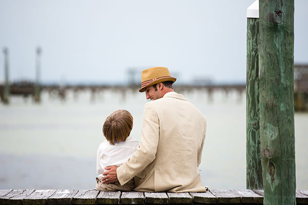 groom with his son