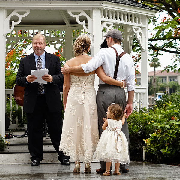 groom with his son