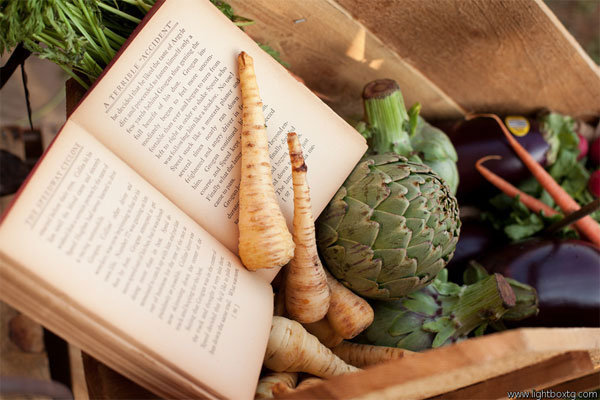 wedding decor vegetables