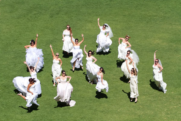 group trash the dress