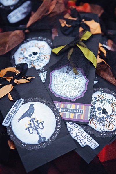 halloween wedding treat bags