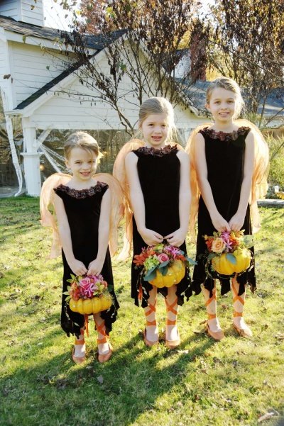 halloween flower girls