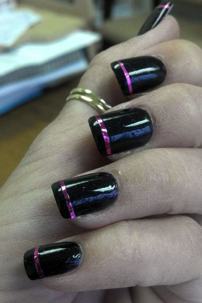 black nail polish