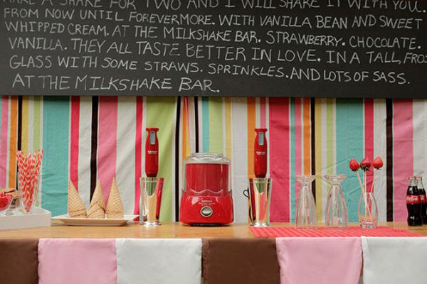 retro milkshake bar