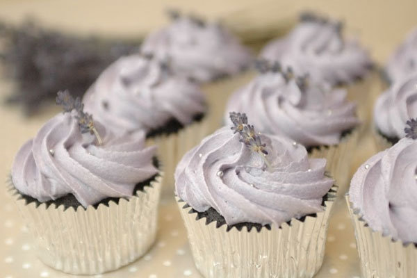 lavender cupcake