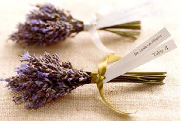 lavender escort cards