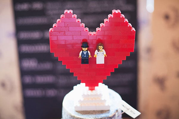 lego wedding cake topper