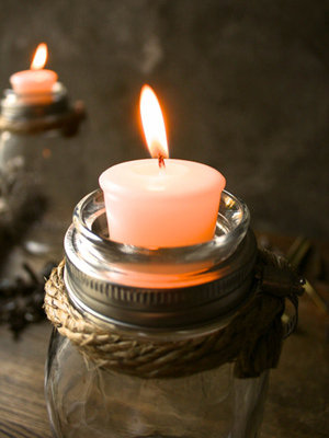 mason jar candle