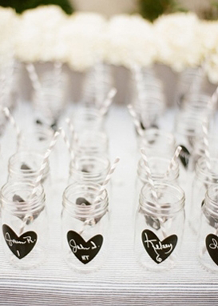 mason jar place cards