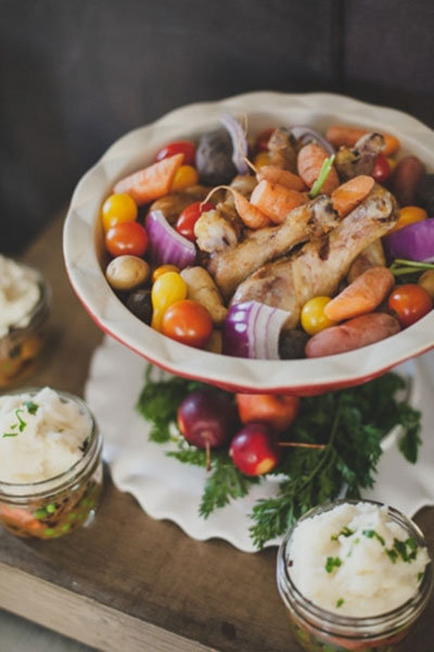 loaded mashed potato bar