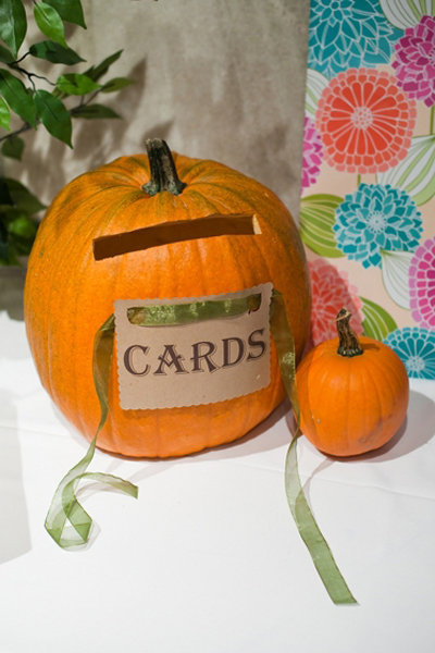 pumpkin card holder