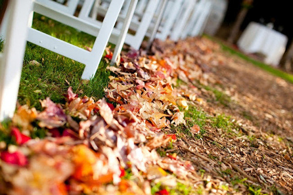 fall wedding ceremony decor