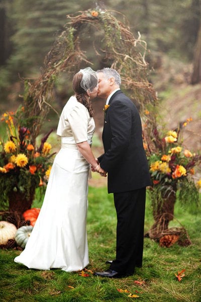 fall wedding ceremony