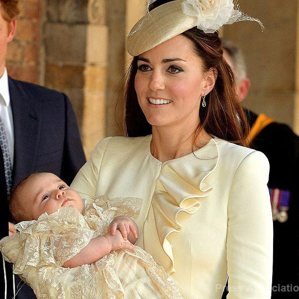 kate middleton prince george christening