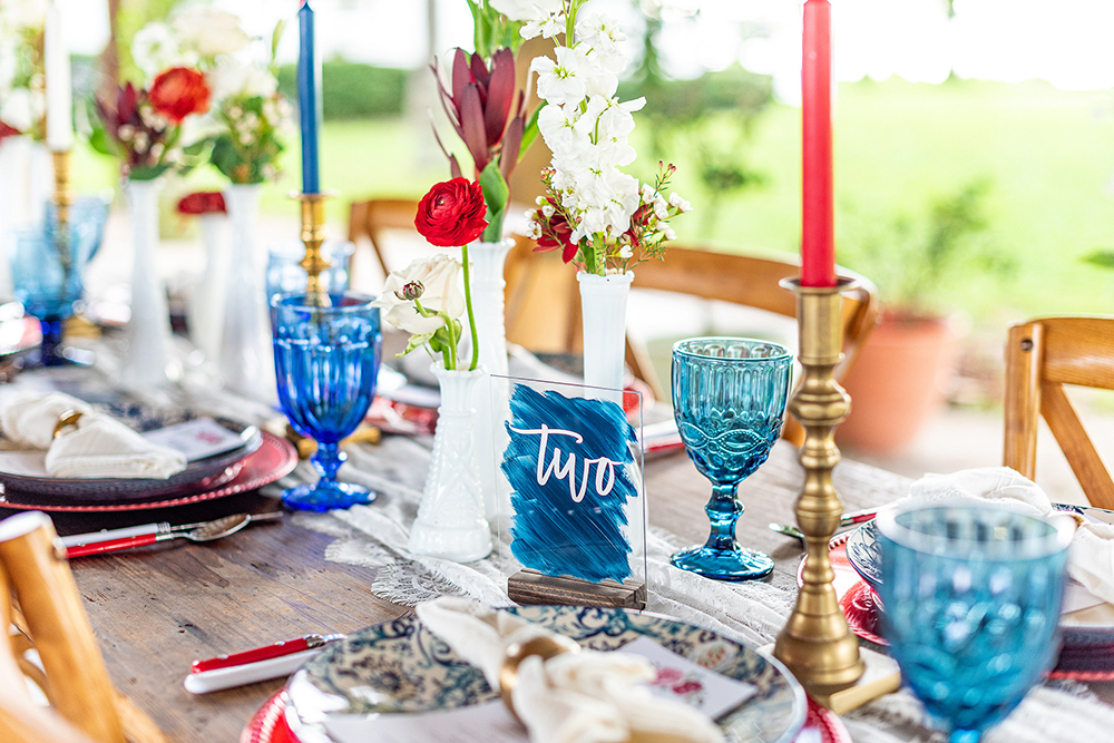 Patriotic wedding inspiration shoot