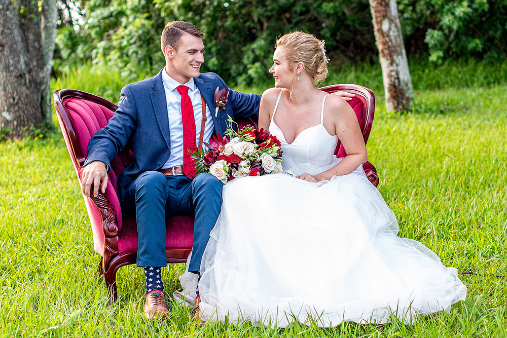 Patriotic wedding inspiration shoot