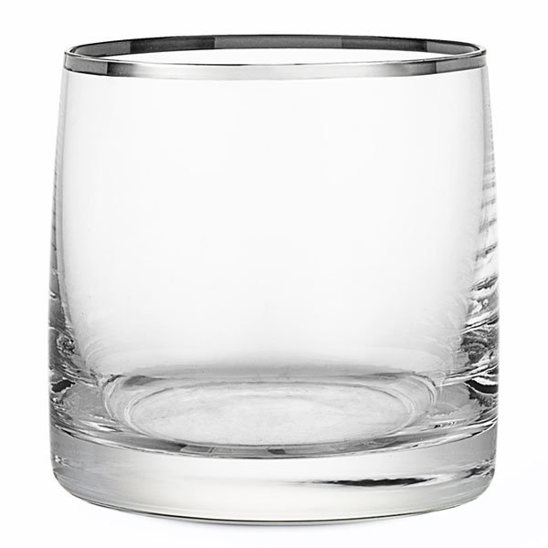 silver edged glass